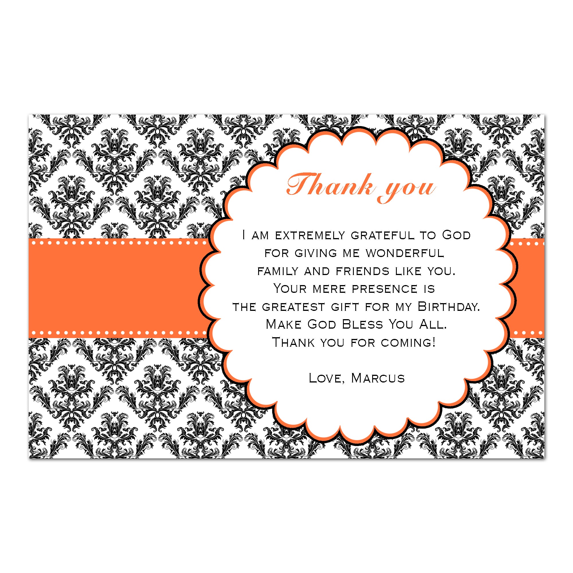 Birthday Thank You Cards