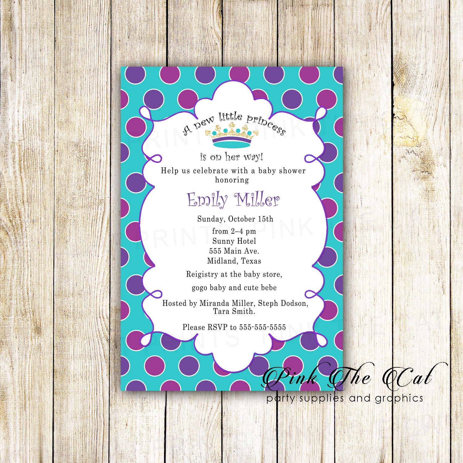 Shower Invitations Purple And Turquoise Baby Shower Decorations