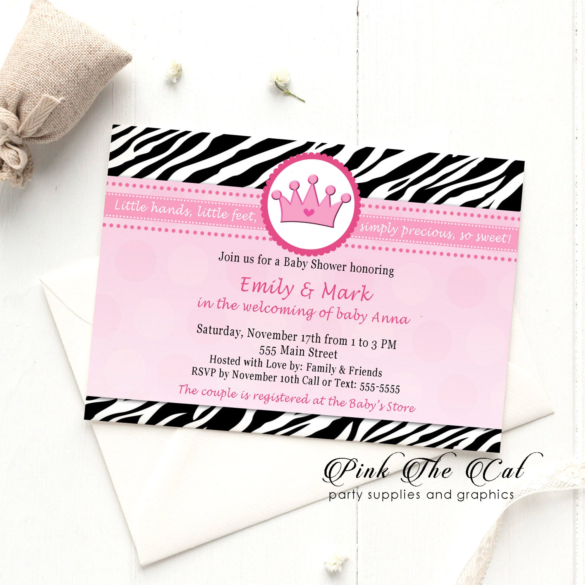Zebra Print Party Invitations Printable