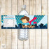 Flying Superhero Bottle Label Wrapper Baby Shower Boy Birthday
