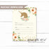 Unicorn Invitation Fill In Blank Peach Gold Birthday Printable