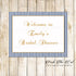 Gold Navy Blue Welcome Sign Bridal Shower Printable