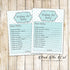 30 wishes for baby shower teal silver girl polka dots