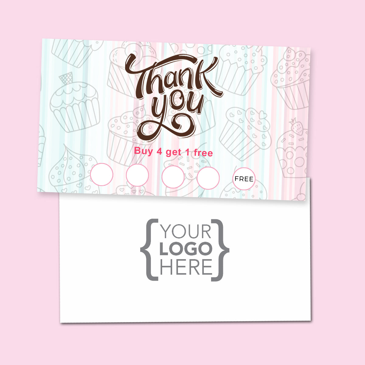 10% Sale Cupcakes & Sweets Stamp Card