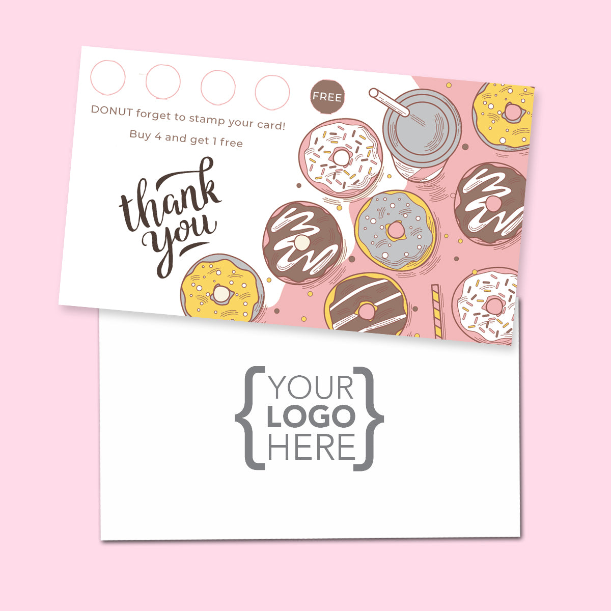 10% Sale Donuts & Sweets Stamp Card