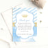 Prince glitter blue thank you card
