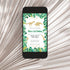 Dinosaur wild green gold invitation printable