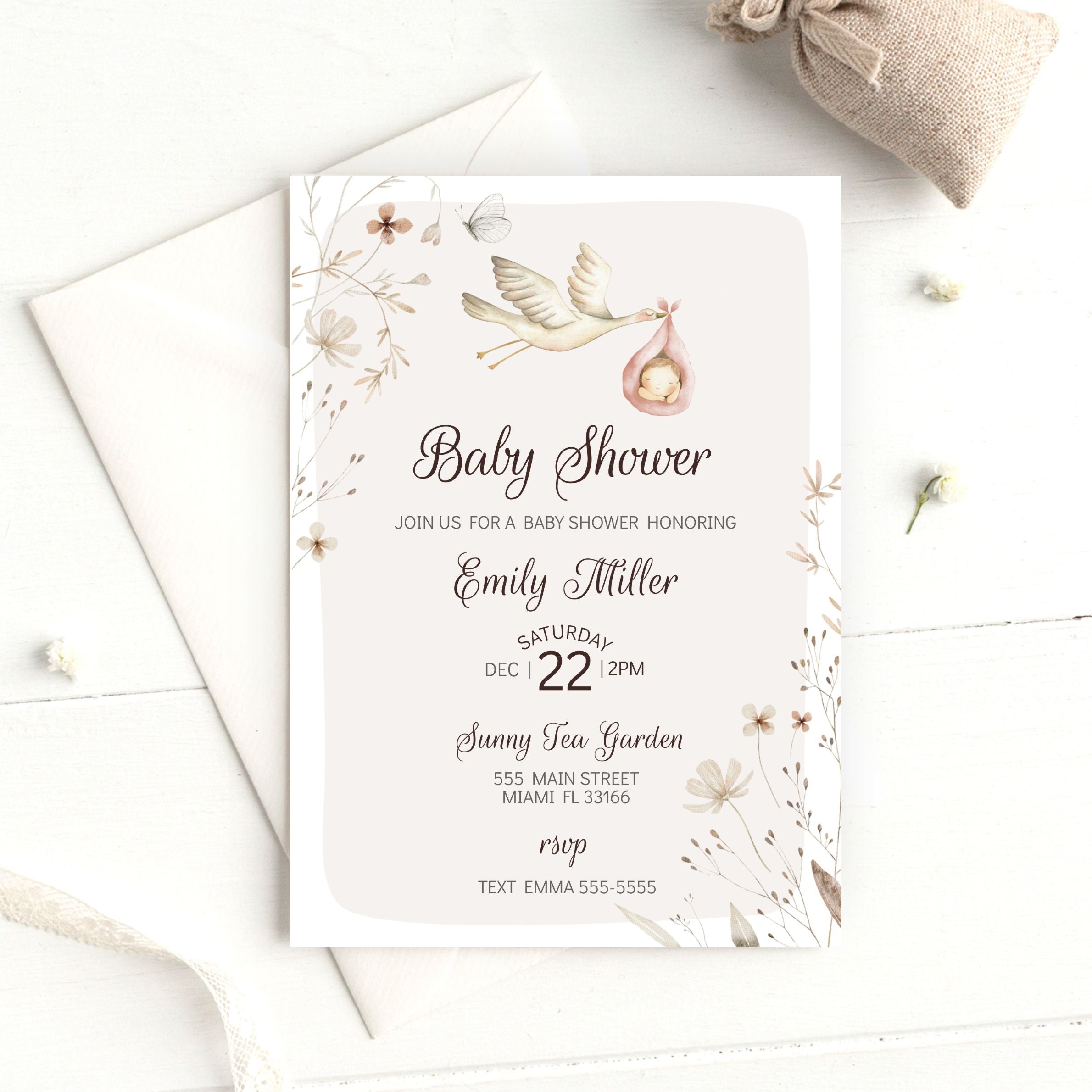 Stock Baby Shower Invitation 30 Pack
