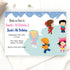 Ice Skating Kids Birthday Invitation Winter Printable