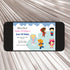 Ice Skating Kids Birthday Invitation Winter Printable