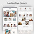 Fashion boho shop website template