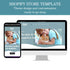 Cat pet shop modern website template