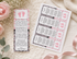 Bookmark Favor Baby Girl Shower Pink Zebra Footprints
