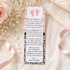 50 bookmarks footprints animal print pink girl baby shower