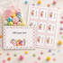Candy theme favor label tag small card printable