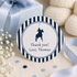 Polo navy blue stickers labels 40 pack