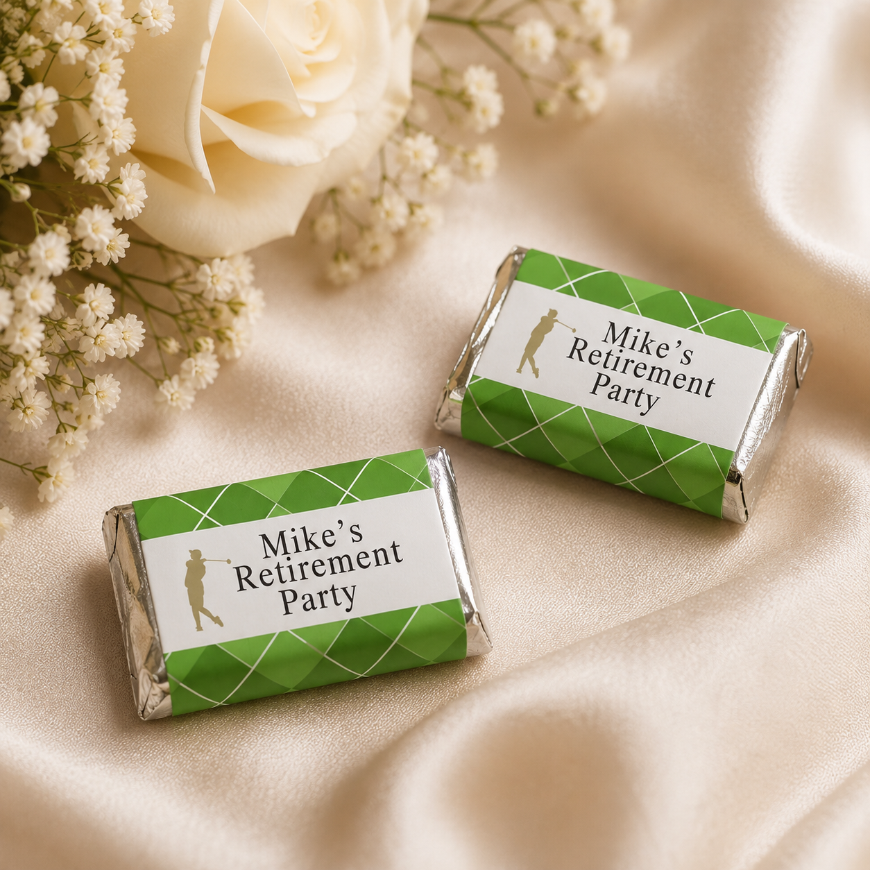 24 Pcs Golf Mini Chocolate Favors Personalized