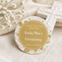 Christening communion baptism favor label gold printable
