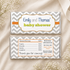 Candy Bar Wrapper Label Brown Orange Chevron