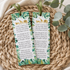 Safari Jungle Bookmark Green Gold Printable