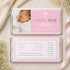 Girl baptism candy wrapper pink and silver printable
