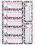 Books for baby and diaper raffle zebra design