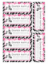 Books for baby and diaper raffle zebra design