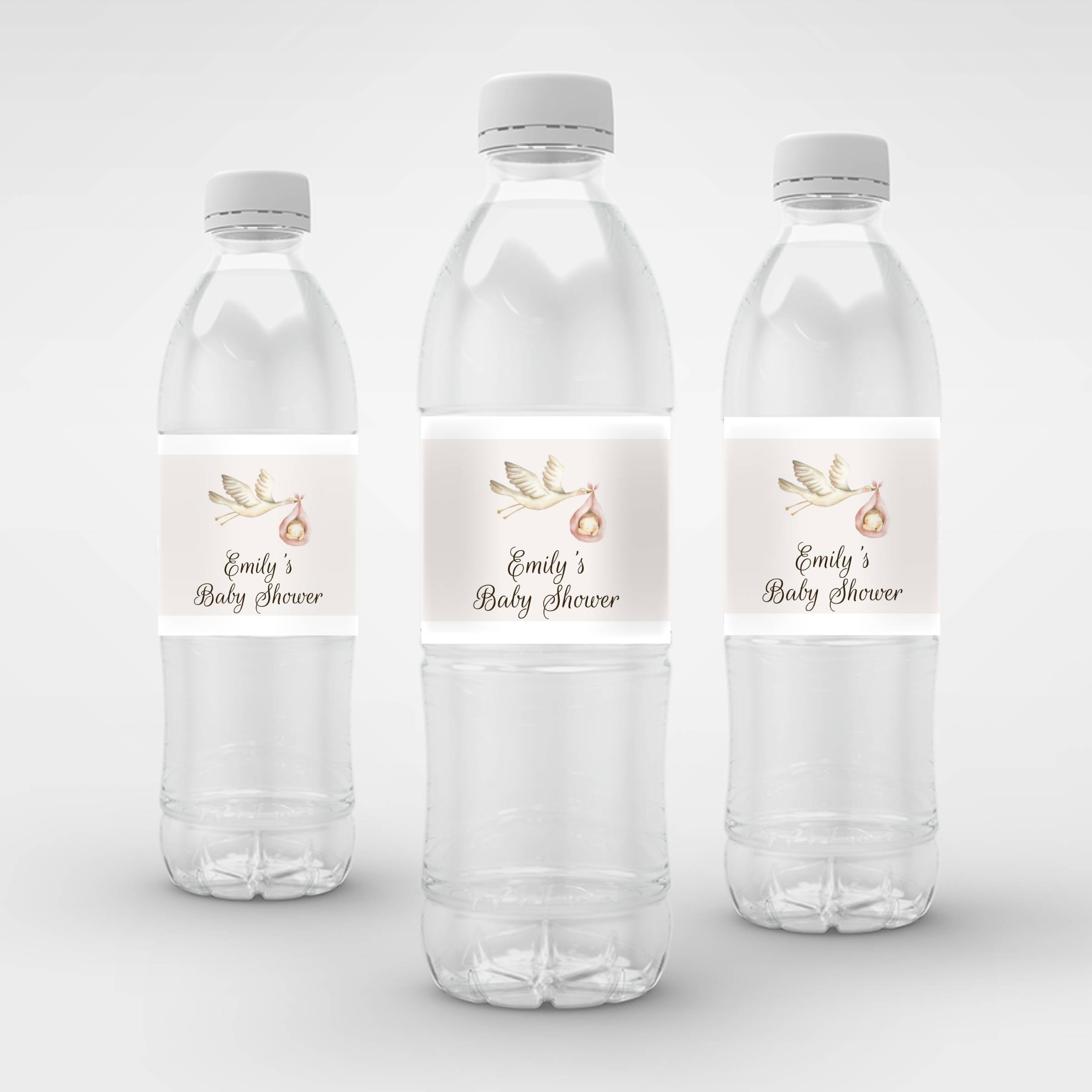 Stork Gender Colors Bottle Label Printable