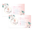 100 printed unicorn business card