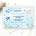 Whale Under The Sea Baby Shower Invitation Printable
