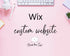 Custom Wix Website For Coaches And Services