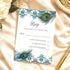100 Peacock RSVP Cards