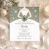 Winter Bridal Shower Invitation Sage Green Sweet 16