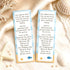 Under The Sea Bookmark Favor Baby Shower INSTANT DOWNLOAD