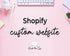 Custom shopify website full with marketing