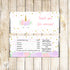 Unicorn Face Invitation Birthday Baby Shower Printable