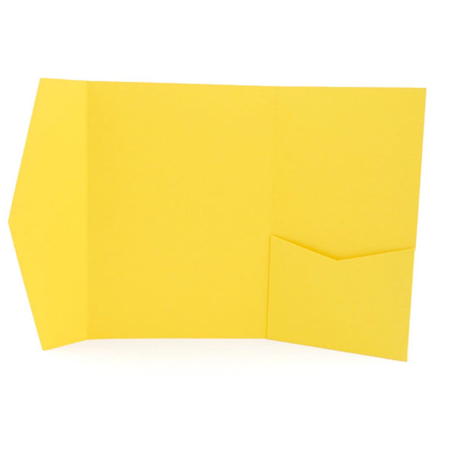 Pocket Wallet Fold Invitation Holder Wedding Supplies Yellow