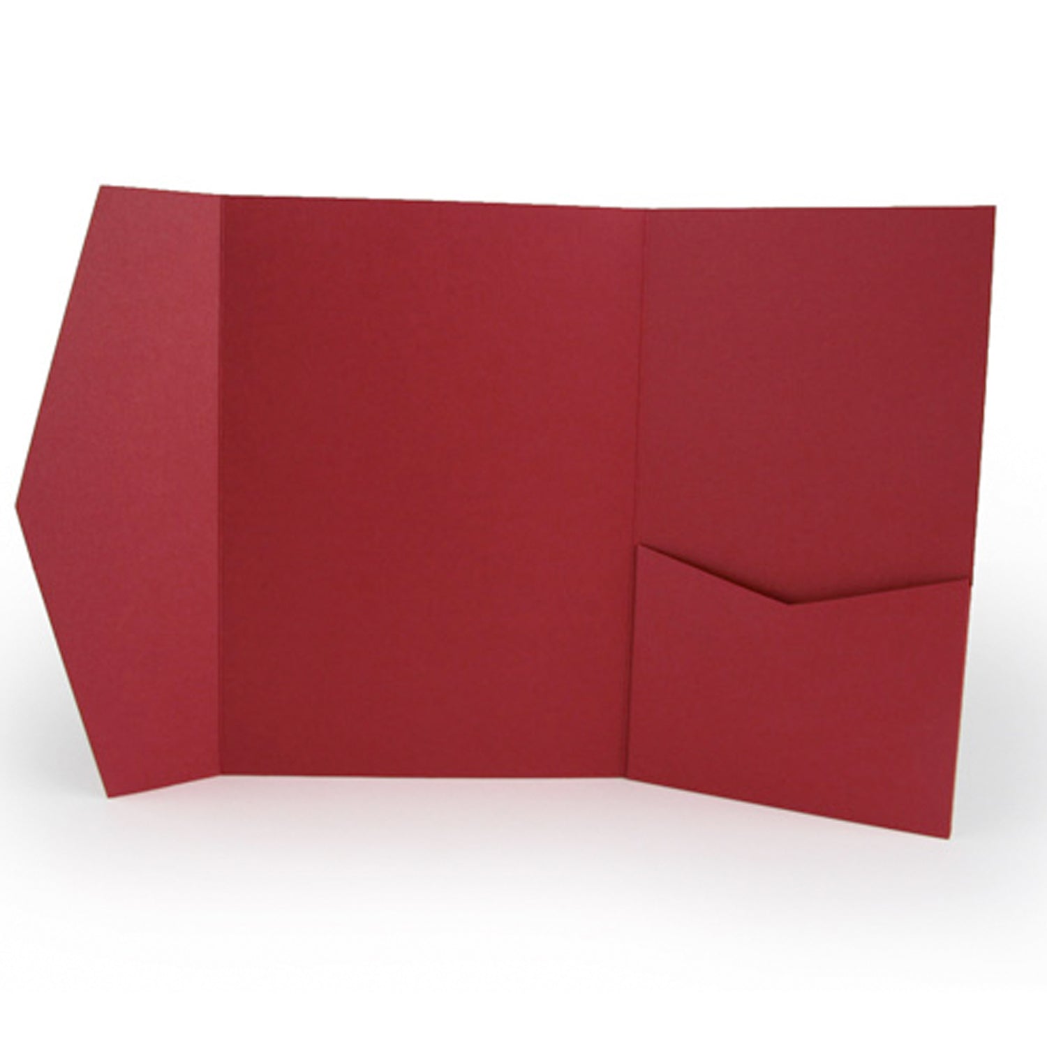 Pocket Wallet Fold Invitation Holder DIY Wedding Supplies Dark Red