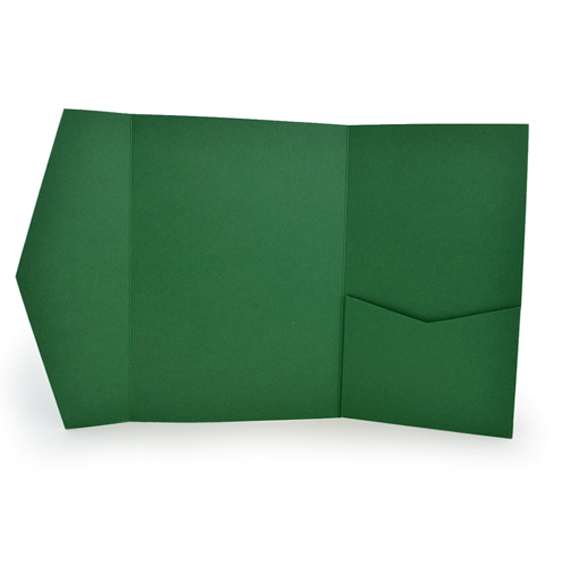 Pocket Wallet Fold Invitation Holder DIY Wedding Supplies Dark Green