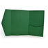 Pocket Wallet Fold Invitation Holder DIY Wedding Supplies Dark Green