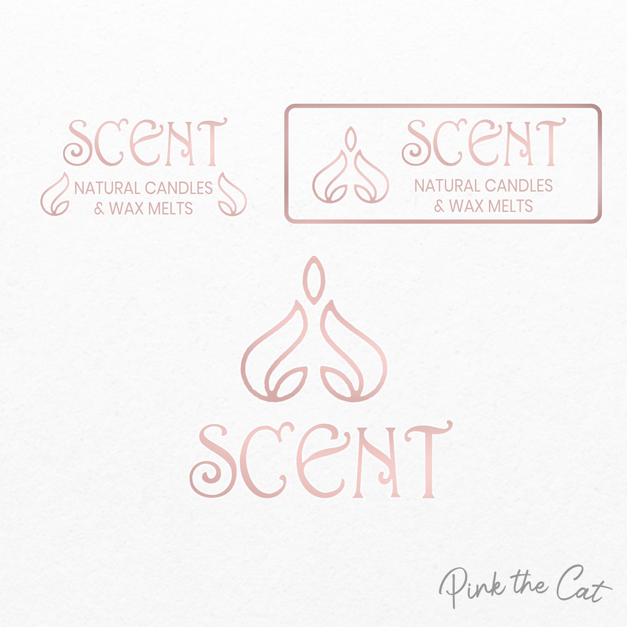 Candle rose gold logo
