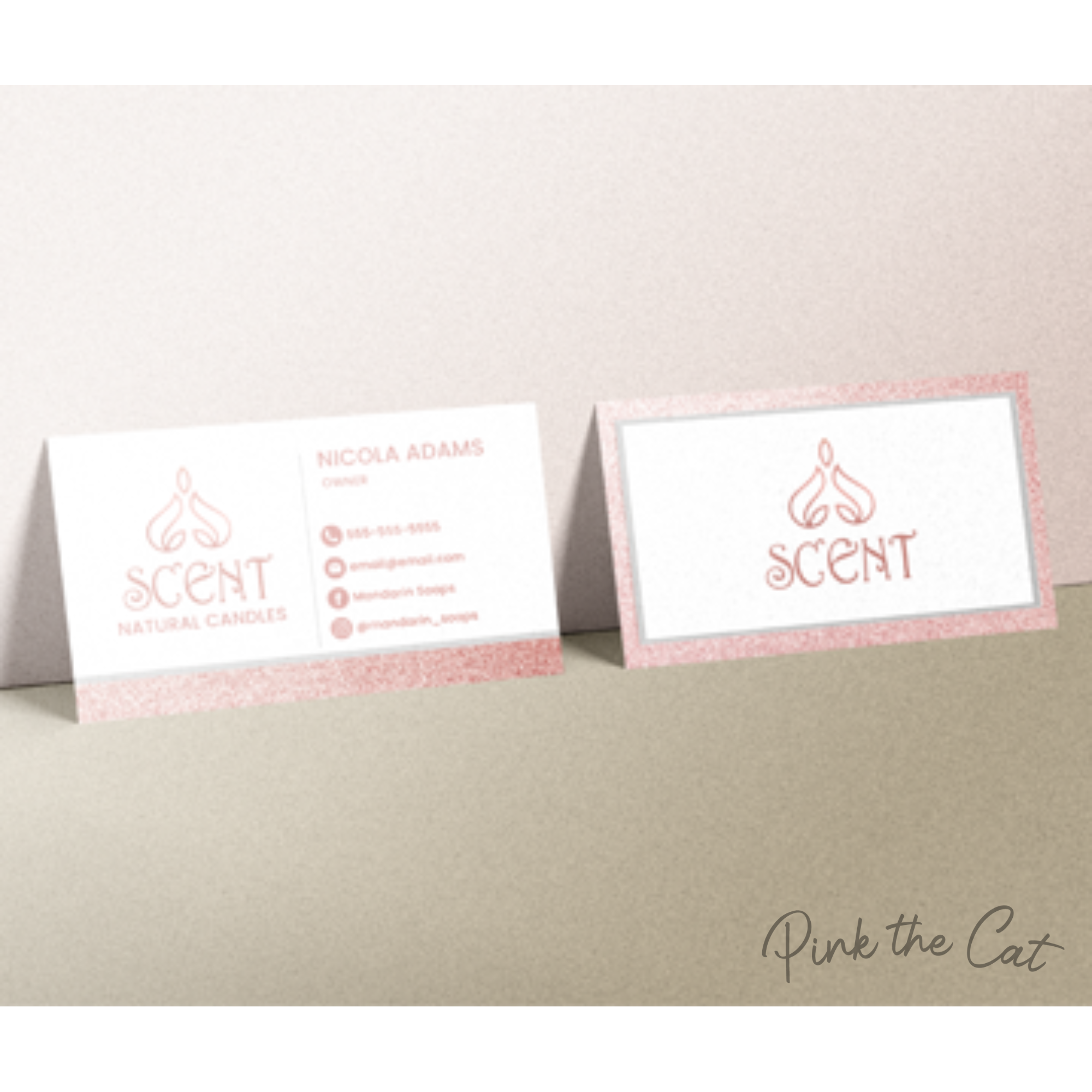 Candle rose gold logo