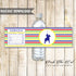 Polo Bottle Label Baby Shower Birthday Blue Yellow Printable