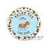 70 stickers cowboy blue 1.5'' personalized boy birthday baby shower