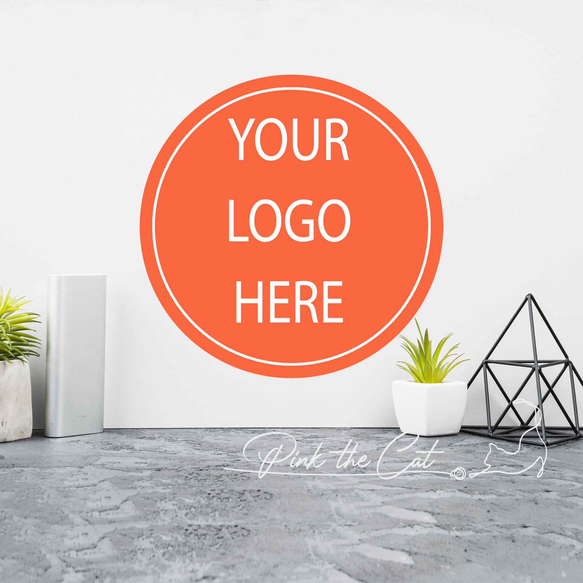 Wall decal logo sticker