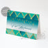 Eid mubarak card gold teal