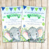 30 invitations watercolor painted elephant boy birthday party