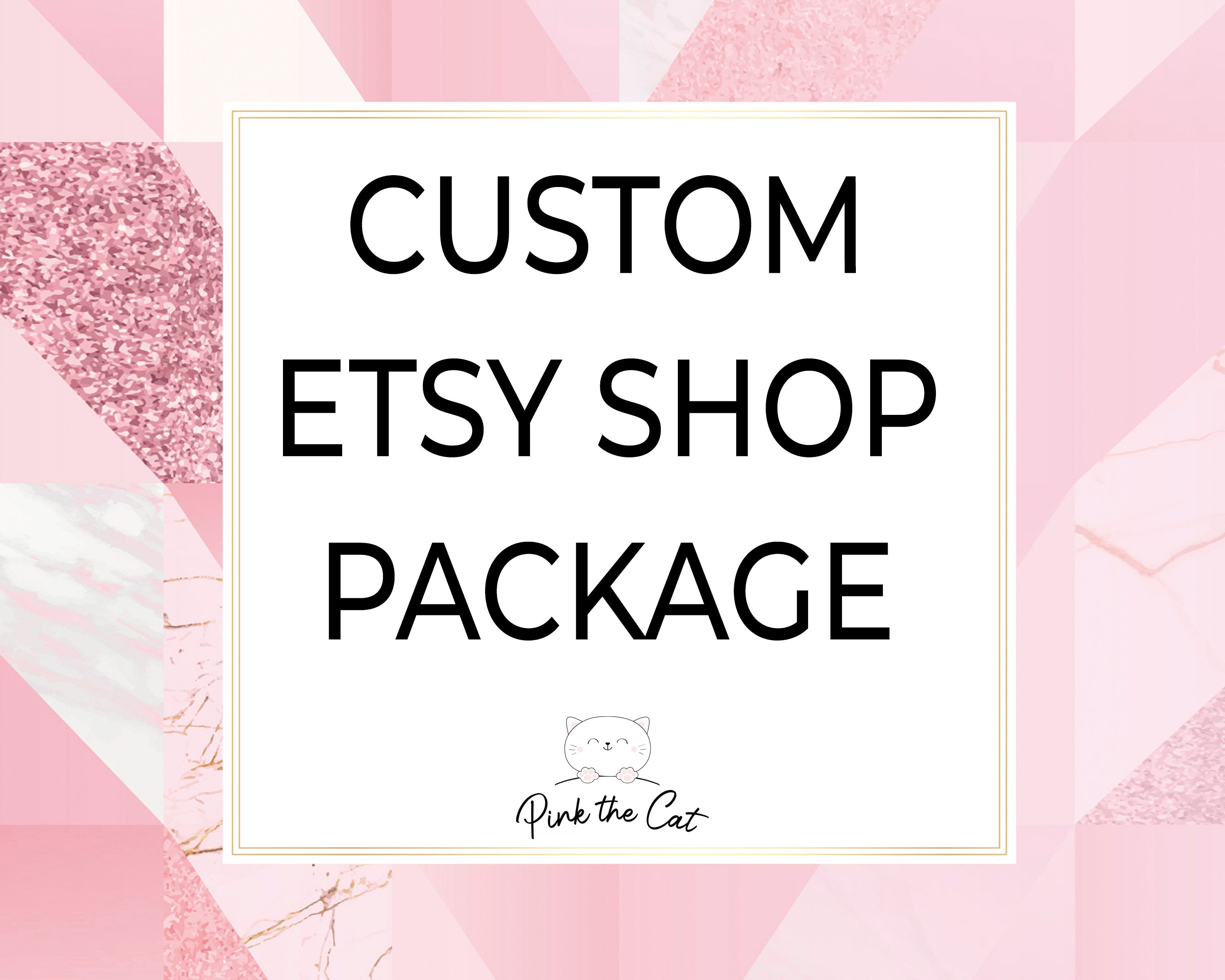 Custom etsy shop package design
