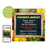 Farmers market vegetable flyer printable