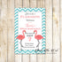 30 Invitations Adult Birthday Bridal Shower Flamingo